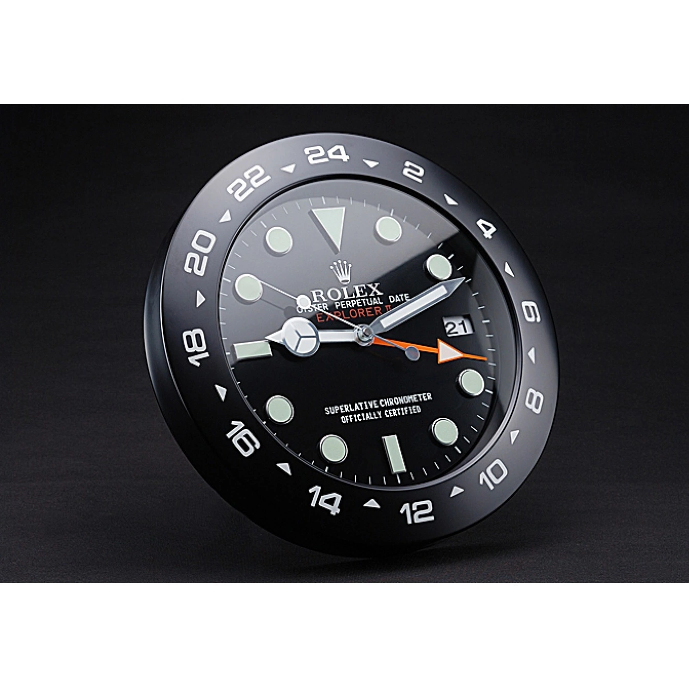 Aaa replica watch Explorer Black Rolex Clock II 622477 Wall 0723